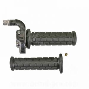 COMANDO GAS RAPIDO IN ALLUMINIO ANODIZZATO *NERO/CROMATO* - TNT Original X9