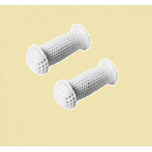 COPPIA MANOPOLE CICLO BIMBO CON PARAMANI d.22x100mm. *BIANCO*