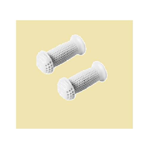 COPPIA MANOPOLE CICLO BIMBO CON PARAMANI d.22x100mm. *BIANCO*