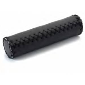 COPPIA MANOPOLE CICLO IN FINTA PELLE NERE CON CUCITURE ESTERNE