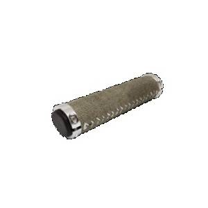 COPPIA MANOPOLE CICLO IN STOFFA COLLARINO ALLUMINIO *SABBIA*