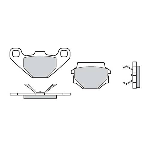 COPPIA PASTIGLIE FRENO - BREMBO 07BB07