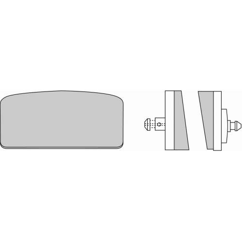 COPPIA PASTIGLIE FRENO FERODO FDB155P
