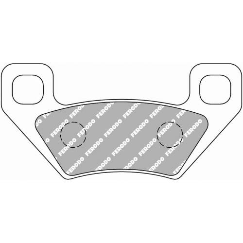 COPPIA PASTIGLIE FRENO FERODO FDB2303SG