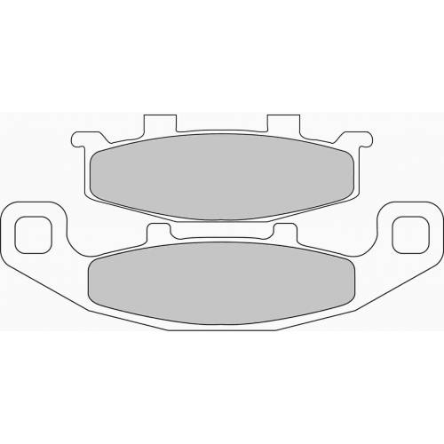 COPPIA PASTIGLIE FRENO FERODO FDB481P