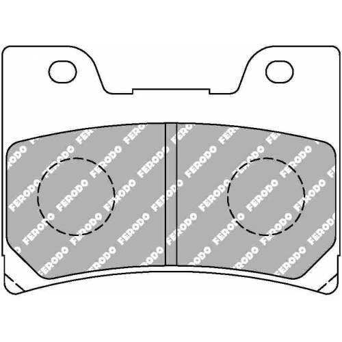 COPPIA PASTIGLIE FRENO FERODO FDB666P