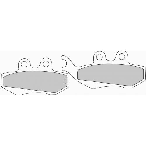 COPPIA PASTIGLIE FRENO FERODO FDB677EF