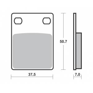 COPPIA PASTIGLIE FRENO FERODO FDB695P ( ug.SBS606)
