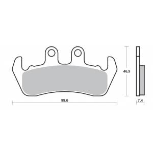 COPPIA PASTIGLIE FRENO FERODO FDB699P ( ug.SBS653)