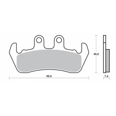 COPPIA PASTIGLIE FRENO FERODO FDB699P ( ug.SBS653)