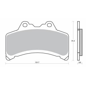 COPPIA PASTIGLIE FRENO FERODO FDB865P ( ug.SBS682)