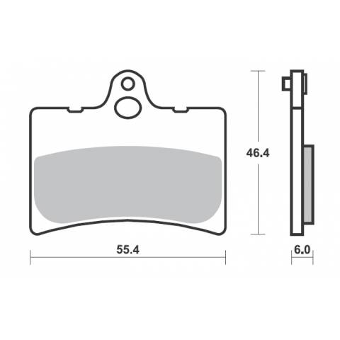 COPPIA PASTIGLIE FRENO FERODO FDB866P ( ug.SBS672)