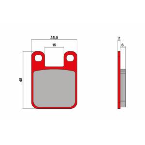 COPPIA PASTIGLIE FRENO MALOSSI