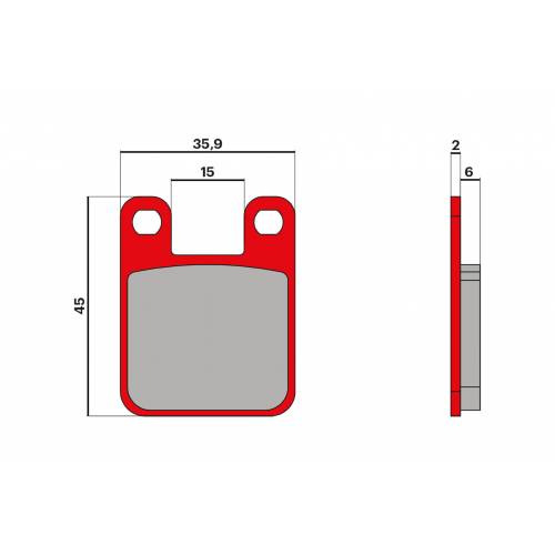 COPPIA PASTIGLIE FRENO MALOSSI