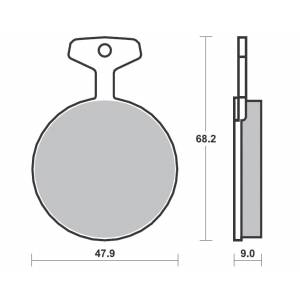 COPPIA PASTIGLIE FRENO NEWFREN FD0009 ( ug.FDB121) ( ug.SBS504)
