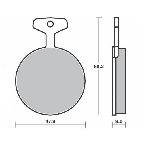 COPPIA PASTIGLIE FRENO NEWFREN FD0009 ( ug.FDB121) ( ug.SBS504)