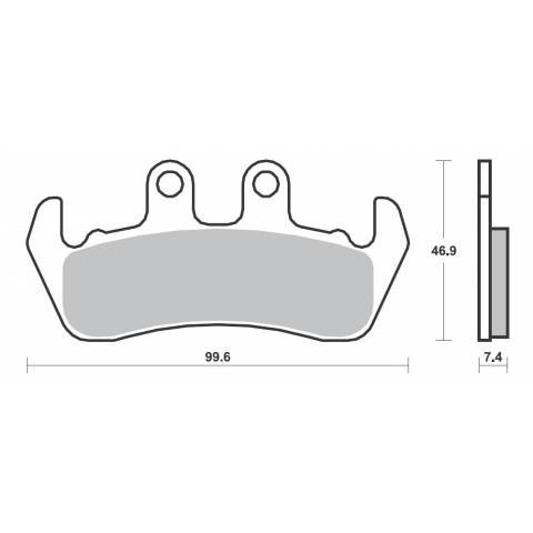 COPPIA PASTIGLIE FRENO NEWFREN FD0161 ( ug.SBS653)