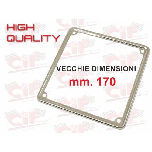 CORNICE TARGA FINO AL 1999 ACCIAIO INOX LUCIDATA