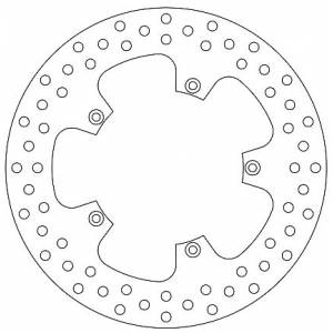 DISCO FRENO PIAGGIO 125[]500 BEVERLY/X7/X8/X9 spessore 5mm.