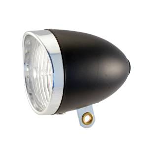 FANALE ANTERIORE CICLO (RIFLETTORE) A BATTERIA 3 LED  *NERO*