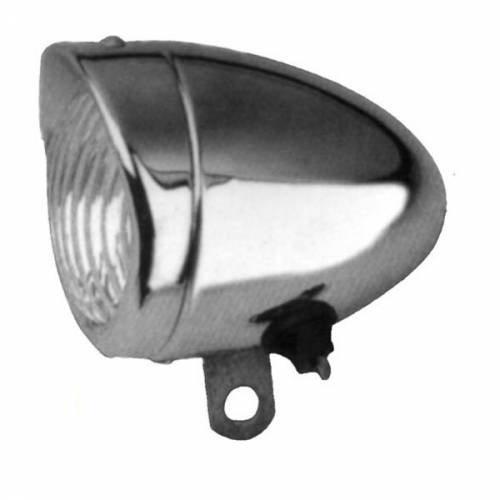 FANALE ANTERIORE CICLO ACCIAIO CROMATO d.50mm.