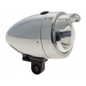 FANALE ANTERIORE CICLO VINTAGE EYE 50mm. 3 FUNZIONI CROMATO