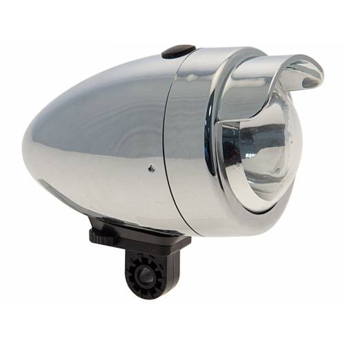 FANALE ANTERIORE CICLO VINTAGE EYE 50mm. 3 FUNZIONI CROMATO