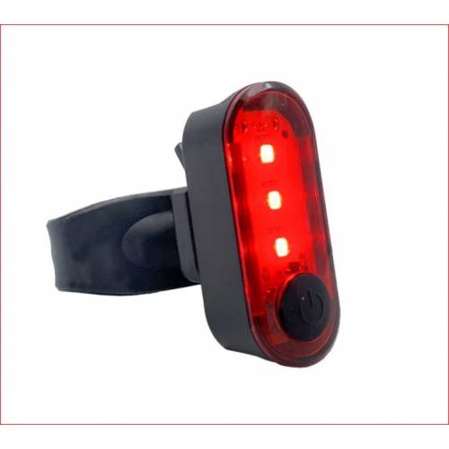 FANALE POSTERIORE CICLO 80 LUMENS 4 FUNZIONI RICARICA USB - MV-Tek Mate