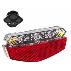 FANALE POSTERIORE CICLO AL PORTAPACCHI CON FRECCE E STOP