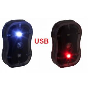 FANALE POSTERIORE CICLO JY UNIVERSAL CON LED BIANCO E ROSSO FISSO E LAMPEGGIANTE RICARICA USB