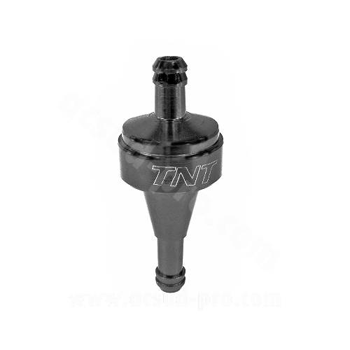 FILTRO BENZINA ISPEZIONABILE d.6mm. LAVORAZIONE CNC *NERO OPACO*