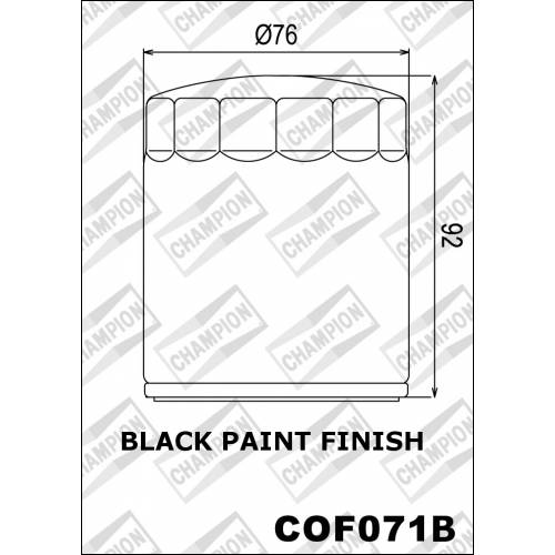 FILTRO OLIO CHAMPION COF071B