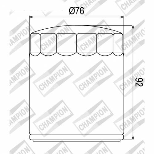 FILTRO OLIO CHAMPION COF071C