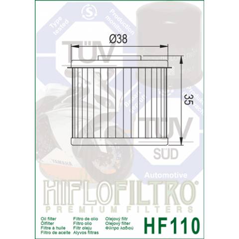 FILTRO OLIO HIFLO HF110