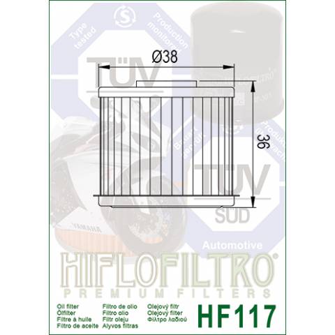 FILTRO OLIO HIFLO HF117