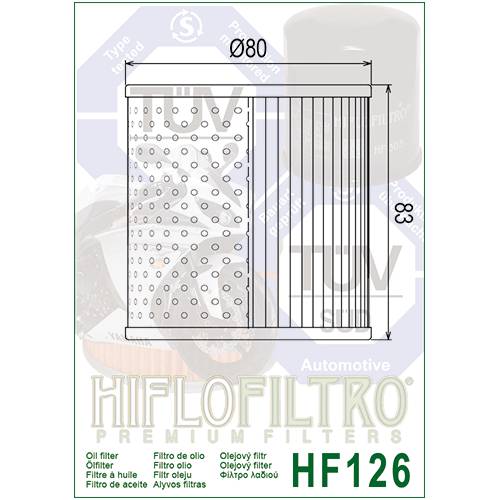 FILTRO OLIO HIFLO HF126