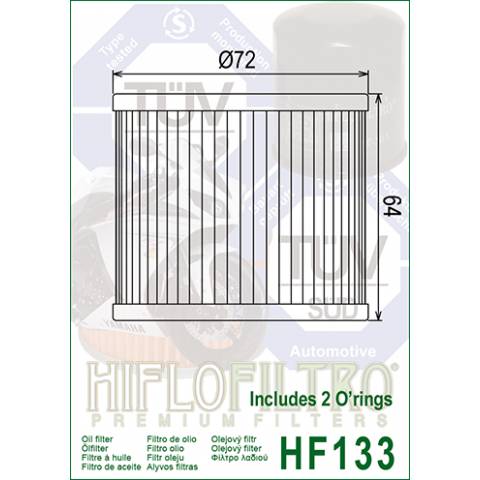 FILTRO OLIO HIFLO HF133