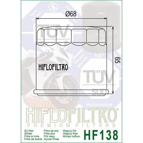 FILTRO OLIO HIFLO HF138C