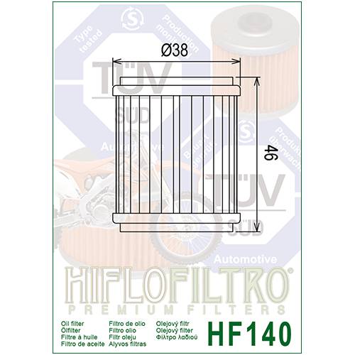 FILTRO OLIO HIFLO HF140