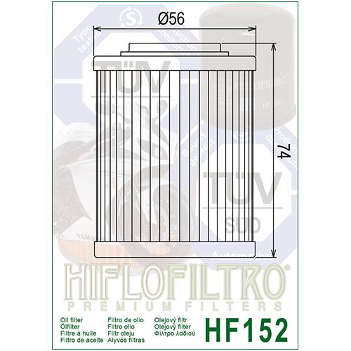 FILTRO OLIO HIFLO HF152