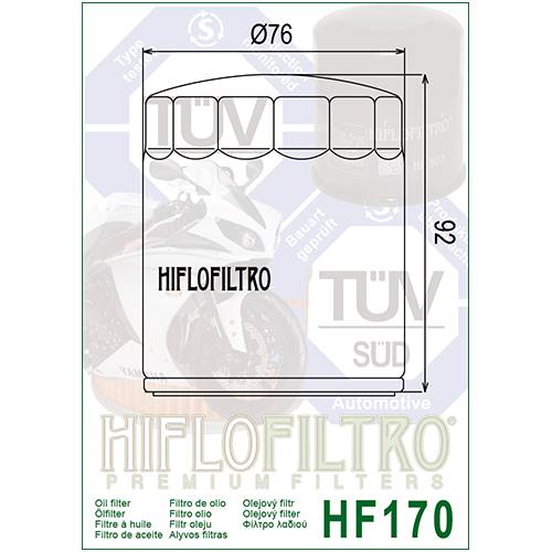 FILTRO OLIO HIFLO HF170B  (SENZA GRAFICHE)