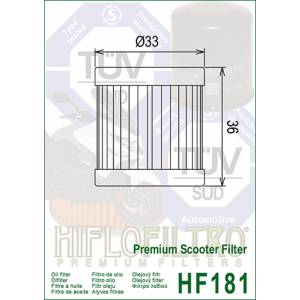 FILTRO OLIO HIFLO HF181  Premium Scooter