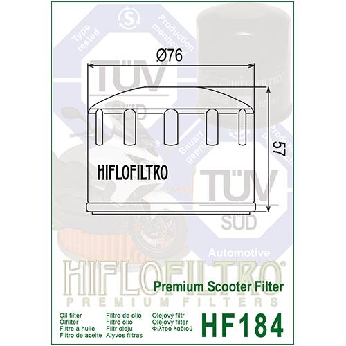 FILTRO OLIO HIFLO HF184  Premium Scooter