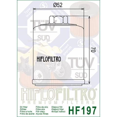 FILTRO OLIO HIFLO HF197