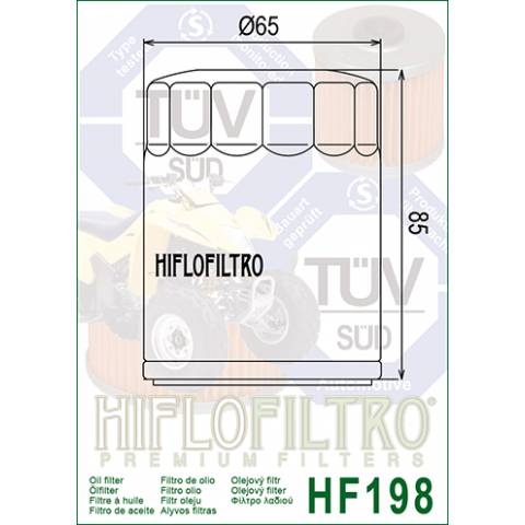 FILTRO OLIO HIFLO HF198