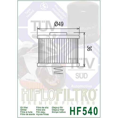 FILTRO OLIO HIFLO HF540