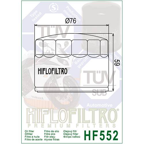 FILTRO OLIO HIFLO HF552