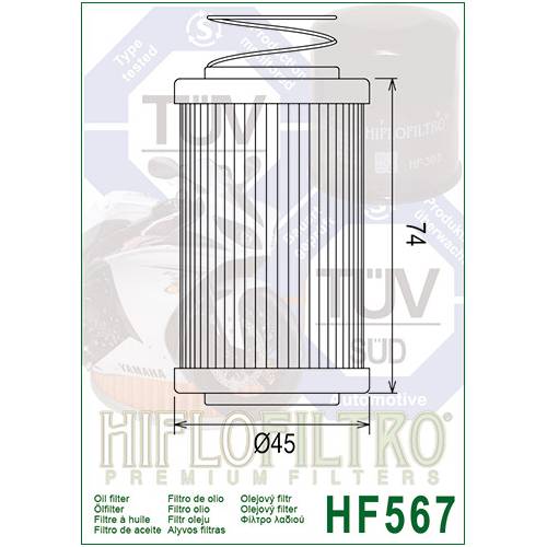 FILTRO OLIO HIFLO HF567