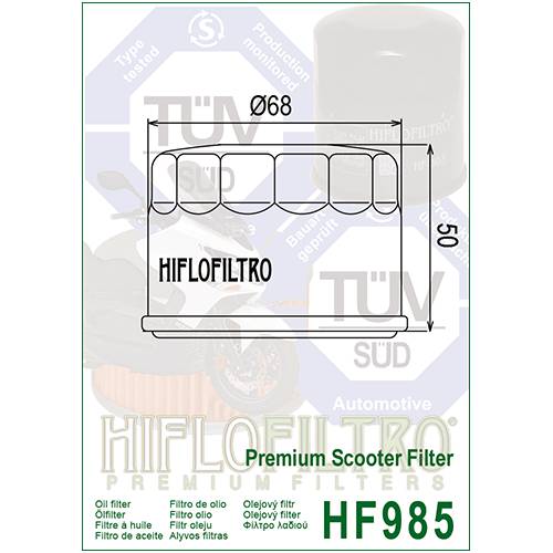 FILTRO OLIO HIFLO HF985 Premium Scooter