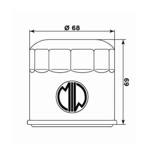 FILTRO OLIO MEIWA HY19002